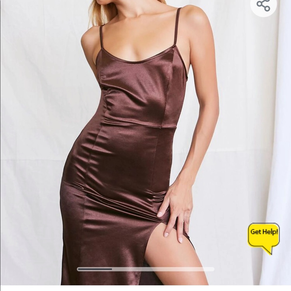 NWT PINK satin cami bodycon from Forever 21. Size small